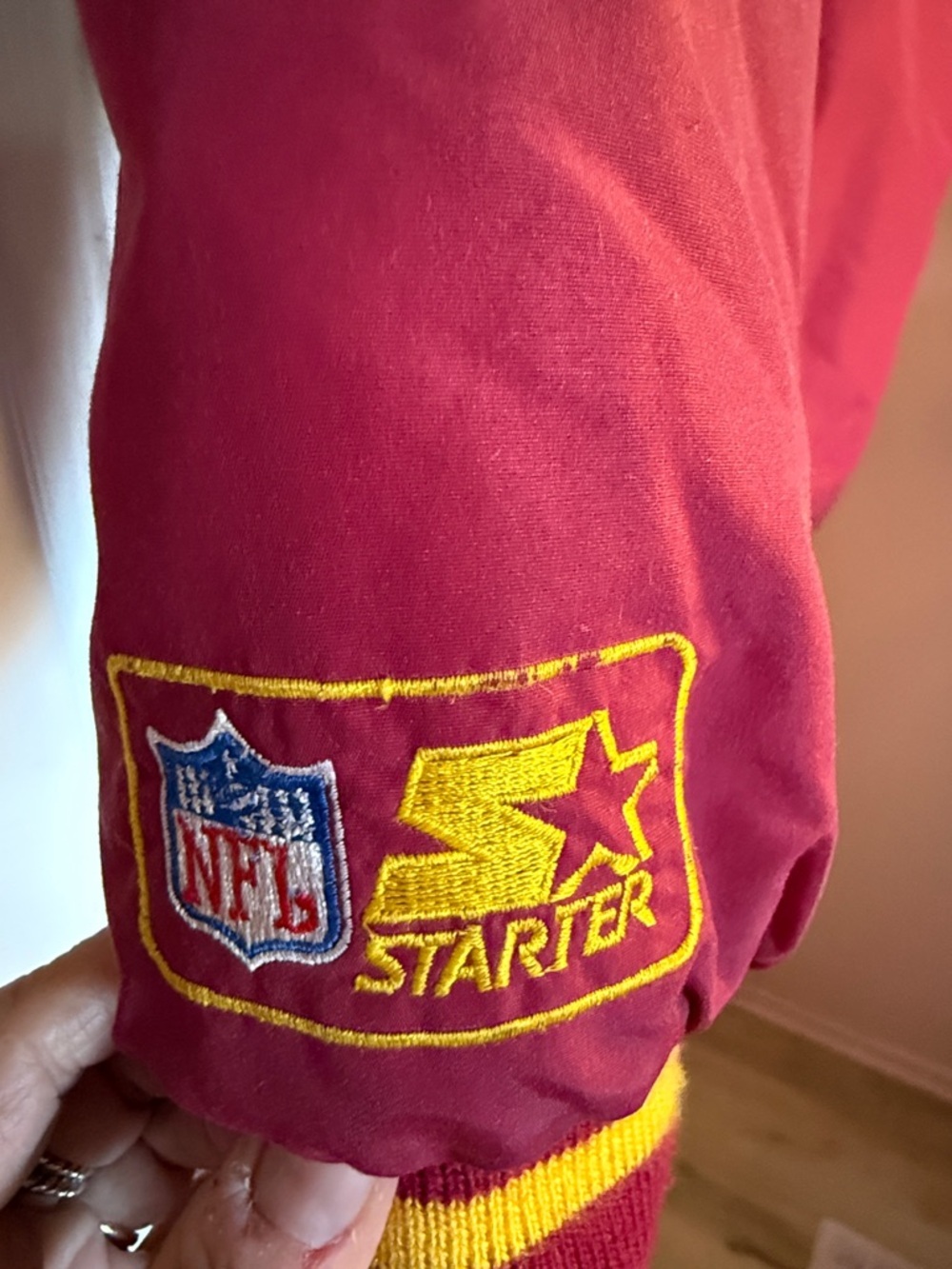 Vintage Starter Washington Redskins hooded puffer size L - Picture 7 of 9